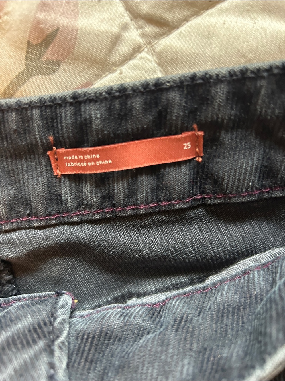 Pilcro by Anthropologie Navy Corduroy Pants - Picture 3 of 4